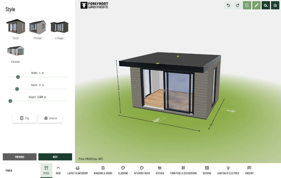 Forefront 3D configurator