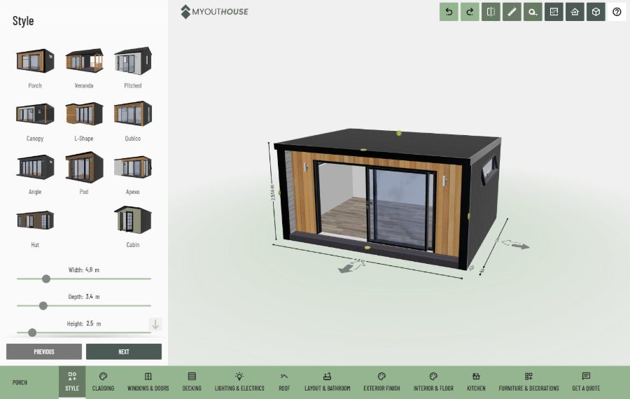 My Outhouse 3D configurator