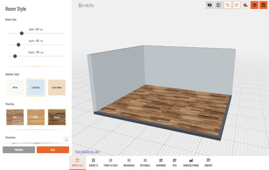 Kitchens - Robfu 3D configurator